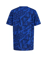 adidas Big Boys Short Sleeve Printed "Camo" Logo T-Shirt