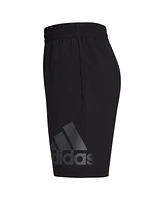 adidas Big Boys Aeroready Elastic Waistband Big Logo Woven Shorts