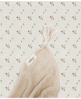 Crane Baby Cotton Poppy Fitted Crib Sheet