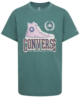 Converse Big Boys Script Sneaker Short Sleeve T-shirt