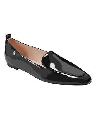 Marc Fisher Women's Seltra Almond Toe Slip-On Dress Flat Loafers