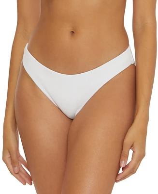 Becca Women's Modern Edge Rib Hipster Bikini Bottoms