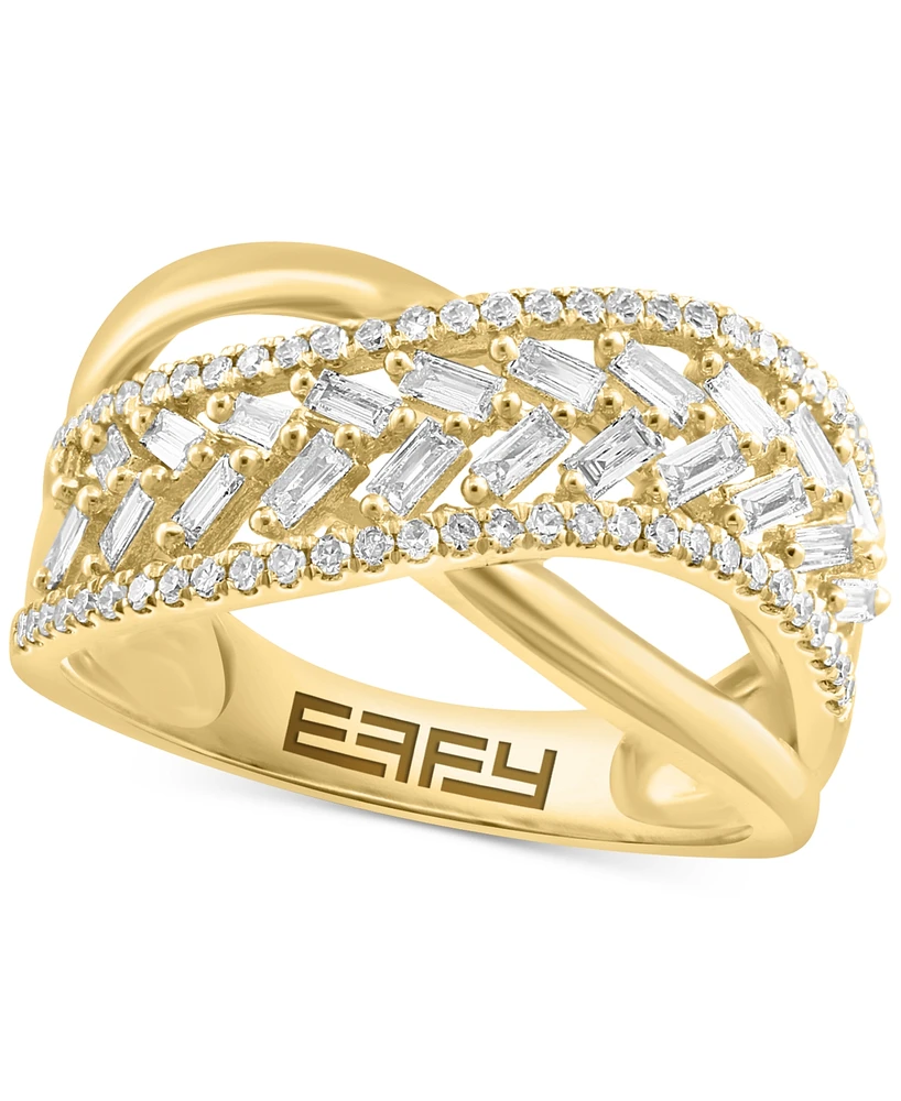 Effy Diamond Sculptural Band Ring (1/2 ct. t.w.) in 14k Gold