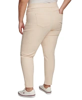 Tommy Hilfiger Plus Size Gramercy Sateen Ankle Pants, Created for Macy's