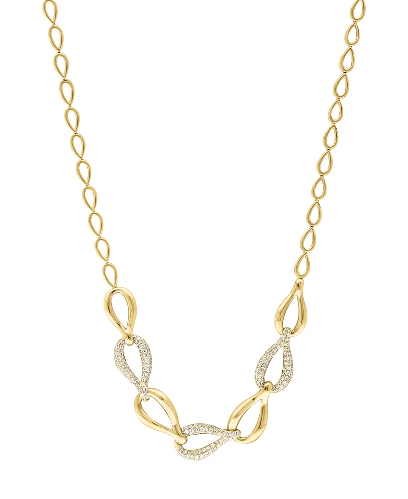 Effy Diamond Pave Link 18" Collar Necklace (2-1/8 ct. t.w.) in 14k Gold