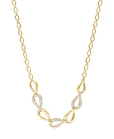 Effy Diamond Pave Link 18" Collar Necklace (2-1/8 ct. t.w.) in 14k Gold