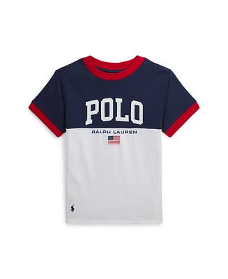 Polo Ralph Lauren Toddler and Little Boy Logo Heavyweight Cotton Jersey Tee