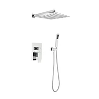 Luxury Wall-Mounted Rain Mixer Shower Set
