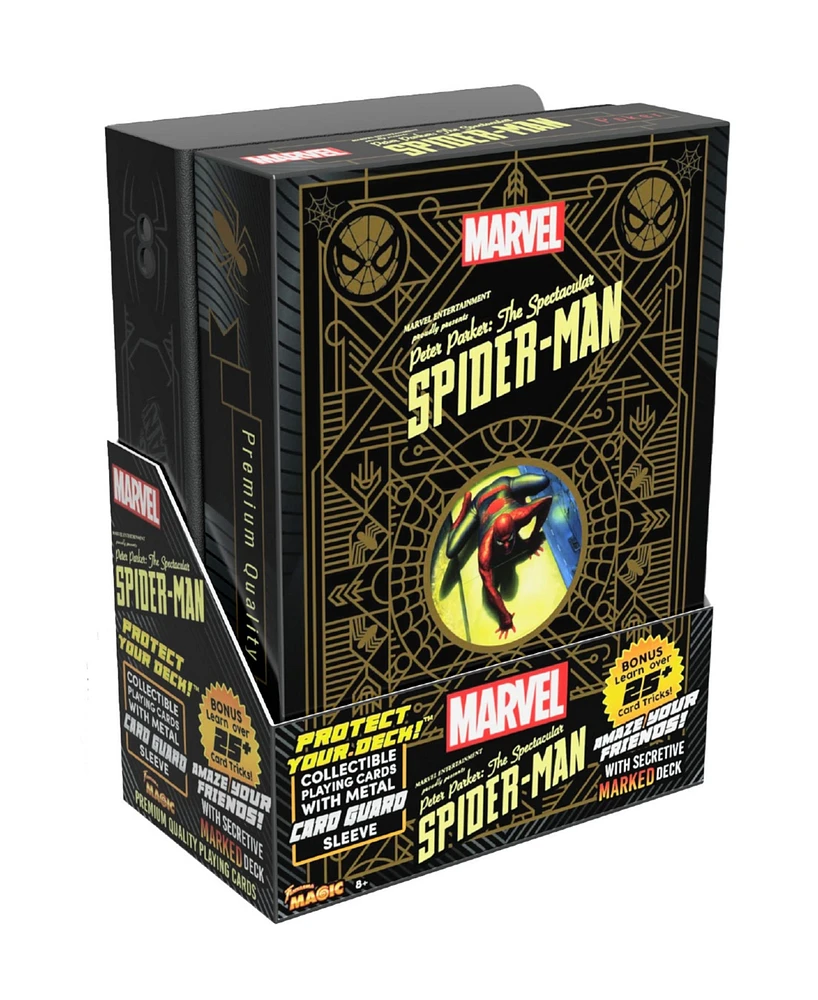 Marvel Card Guard Set Spider-Man Over 25 magic tricks - Marked Magic Card Deck