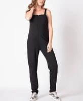 Seraphine Women's Black Maternity Nursing Overalls