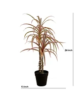 Nearly Natural 2ft. Artificial Dracaena Marginata Plant