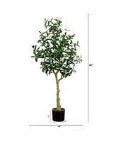 Nearly Natural 4ft. Artificial Olive Tree