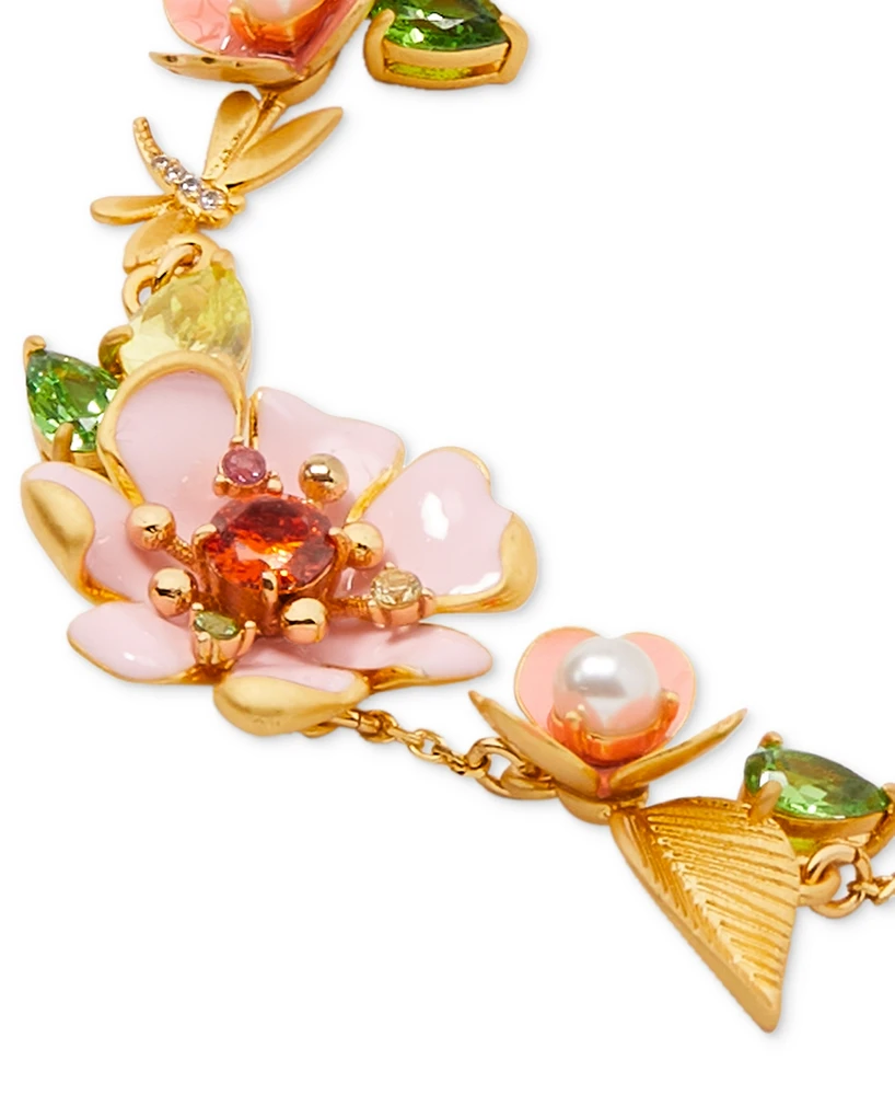 kate spade new york Gold-Tone Bloom In Color Chain Bracelet