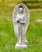 Glitzhome Standing Archangel Garden Statue