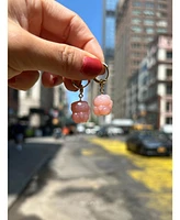 seree Kitty — Jade stone charm earrings