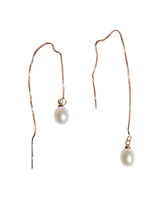 Lilith - pearl thread earrings