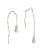 Lilith - pearl thread earrings
