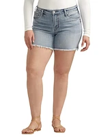 Silver Jeans Co. Plus Size Suki Mid Rise Curvy Fit Shorts