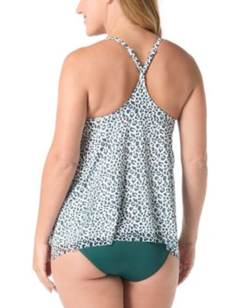 Coco Reef Womens Current Tankini Top Serene V Waist Crossover Bikini Bottoms