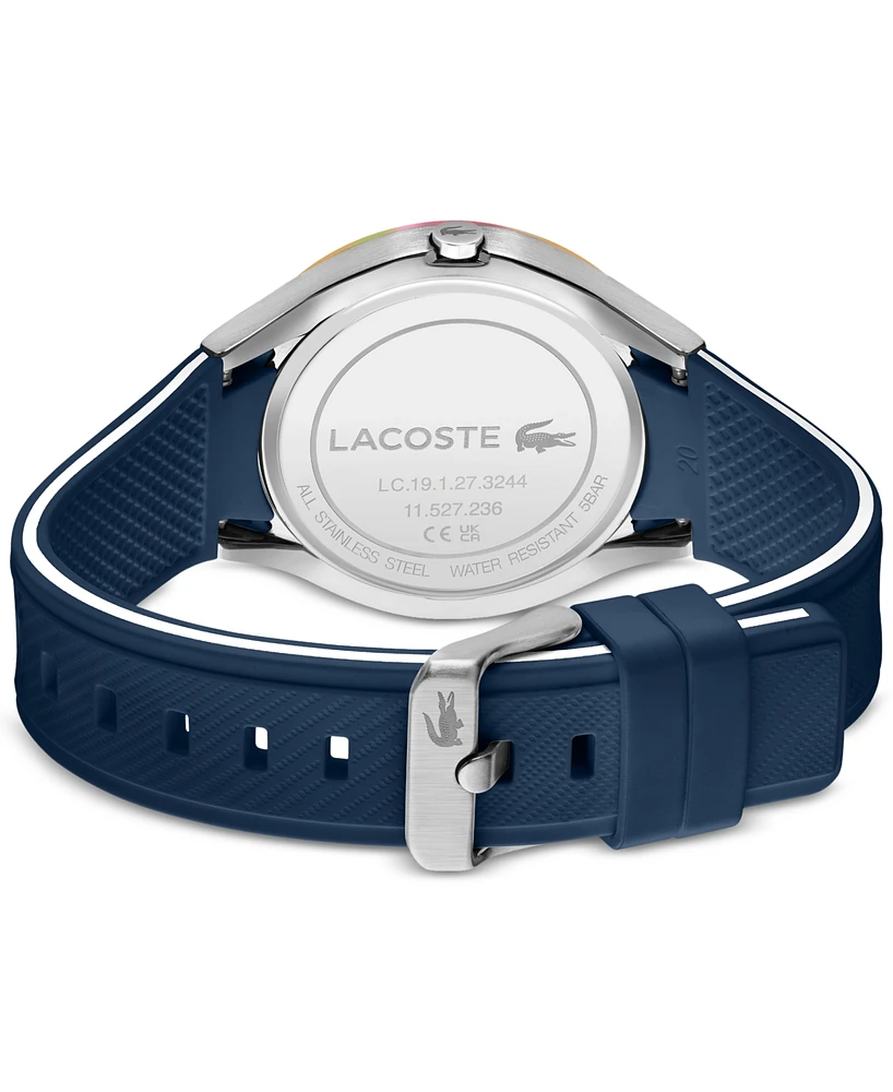 Lacoste Unisex Neocroc Quartz Blue Silicone Strap Watch 42mm