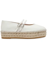 Steve Madden Women's Brinn Mary Jane Platform Espadrille Flats