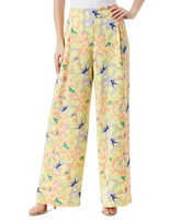Jessica Simpson Winnie Floral-Print Pull-On Wide-Leg Pants
