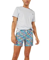 Chubbies Men's The Tropical Bunches Quick-Dry 5-1/2" Swim Trunks with Boxer-Brief Liner