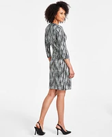 Kasper Women's Printed Wrap-Style Dress