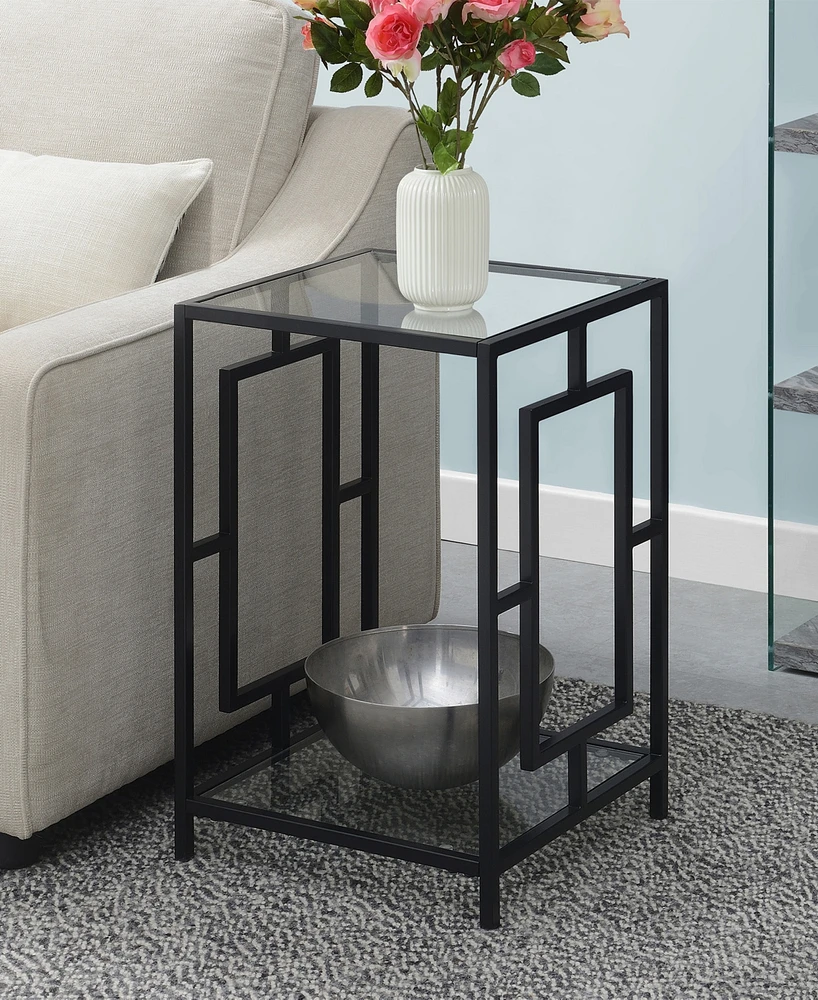 Convenience Concepts 15.75" Town Square Metal End Table with Shelf
