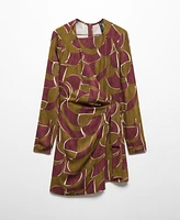 Mango Women's Knotted Wrap Dress