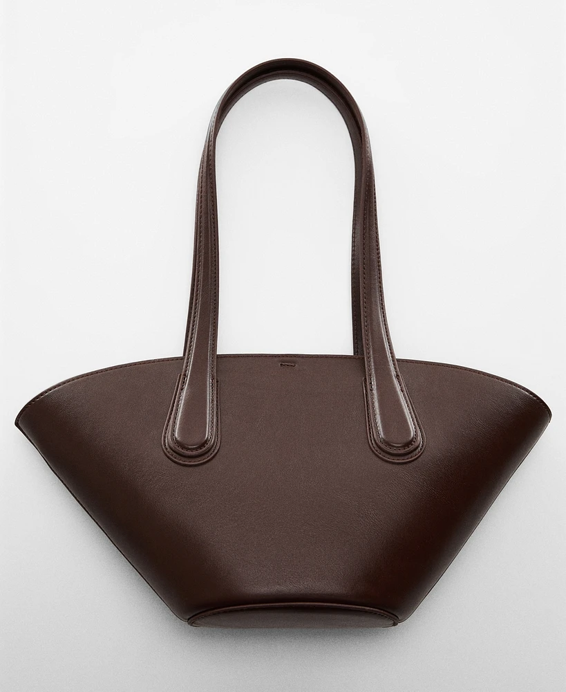 Mango Women's Leather-Effect Shopper Bag