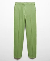 Mango Women's 100% Linen Pants