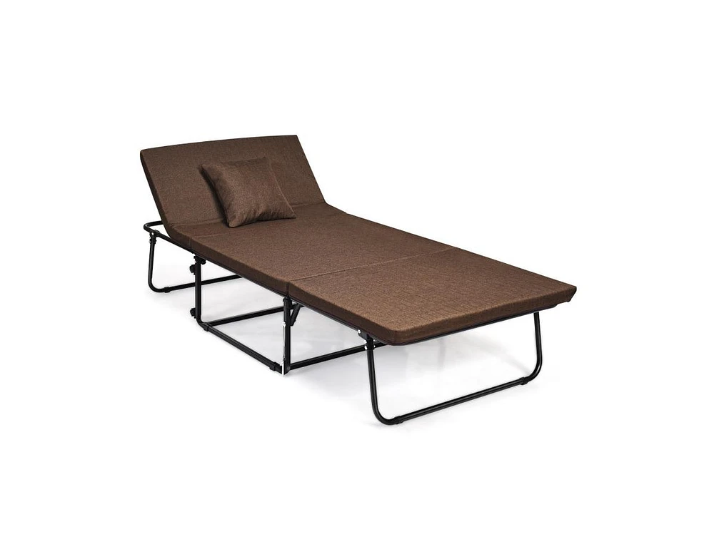 Sugift Folding Guest Sleeper Bed with 6 Adjustable Positions