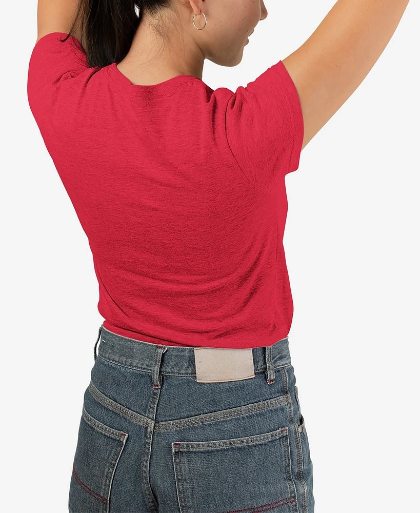 La Pop Art Women's Premium Blend Word Cat Tail Heart T-Shirt