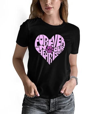 La Pop Art Women's Word Forever Our Hearts T-Shirt