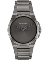 Calvin Klein Men's Meta-Minimal Grey Stainless Steel Watch 41mm
