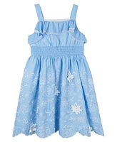 Rare Editions Toddler & Little Girls 3D Embroidered Dress