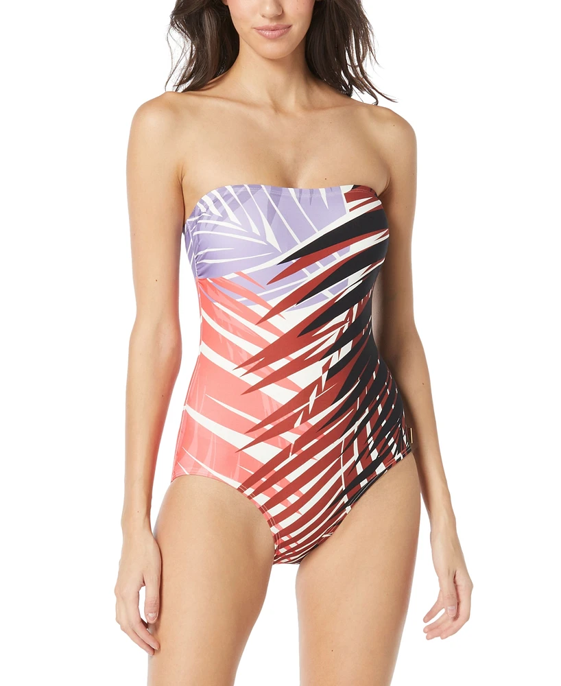 Vince Camuto Women's Printed Bandaeu One-Piece Swimsuit