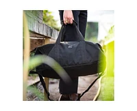 Hamilton Perkins Collection Earth Bag Premium, Black (Upcycled Billboard Bags)