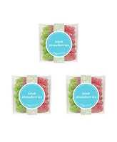 Sugarfina Sour Strawberries Small Candy Cube, 3 Piece