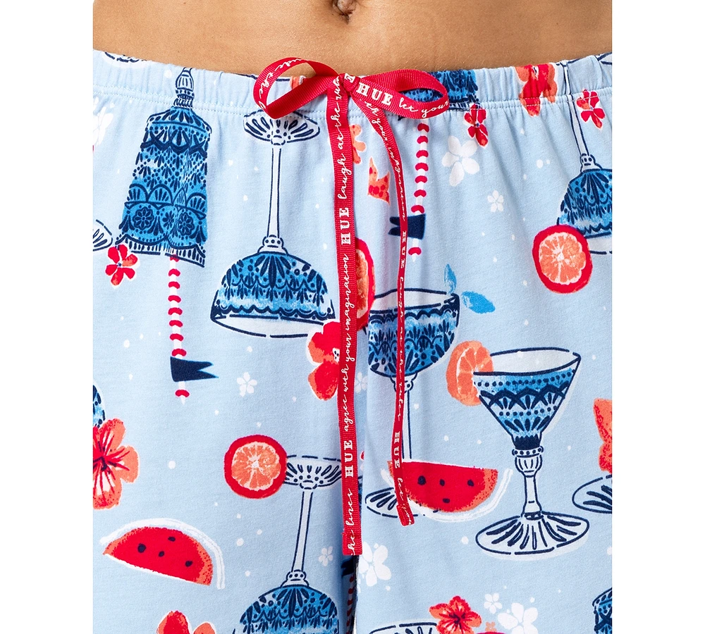 Hue Women's Tipsy Tucket Capri Pajama Pants