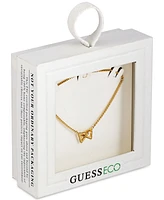 Guess 14k Gold-Plated Pave Linked Triangle Slider Bracelet