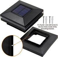 Maggift Solar Post Lights: 15 Lumen, 8 Pack