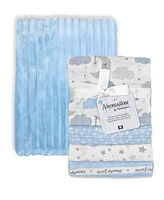 Tendertyme Baby Boys Sweet Dreams Baby Blankets, 5 Piece Gift Set