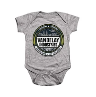 Seinfeld Baby Girls Baby-Girls Vendelay Logo Snapsuit