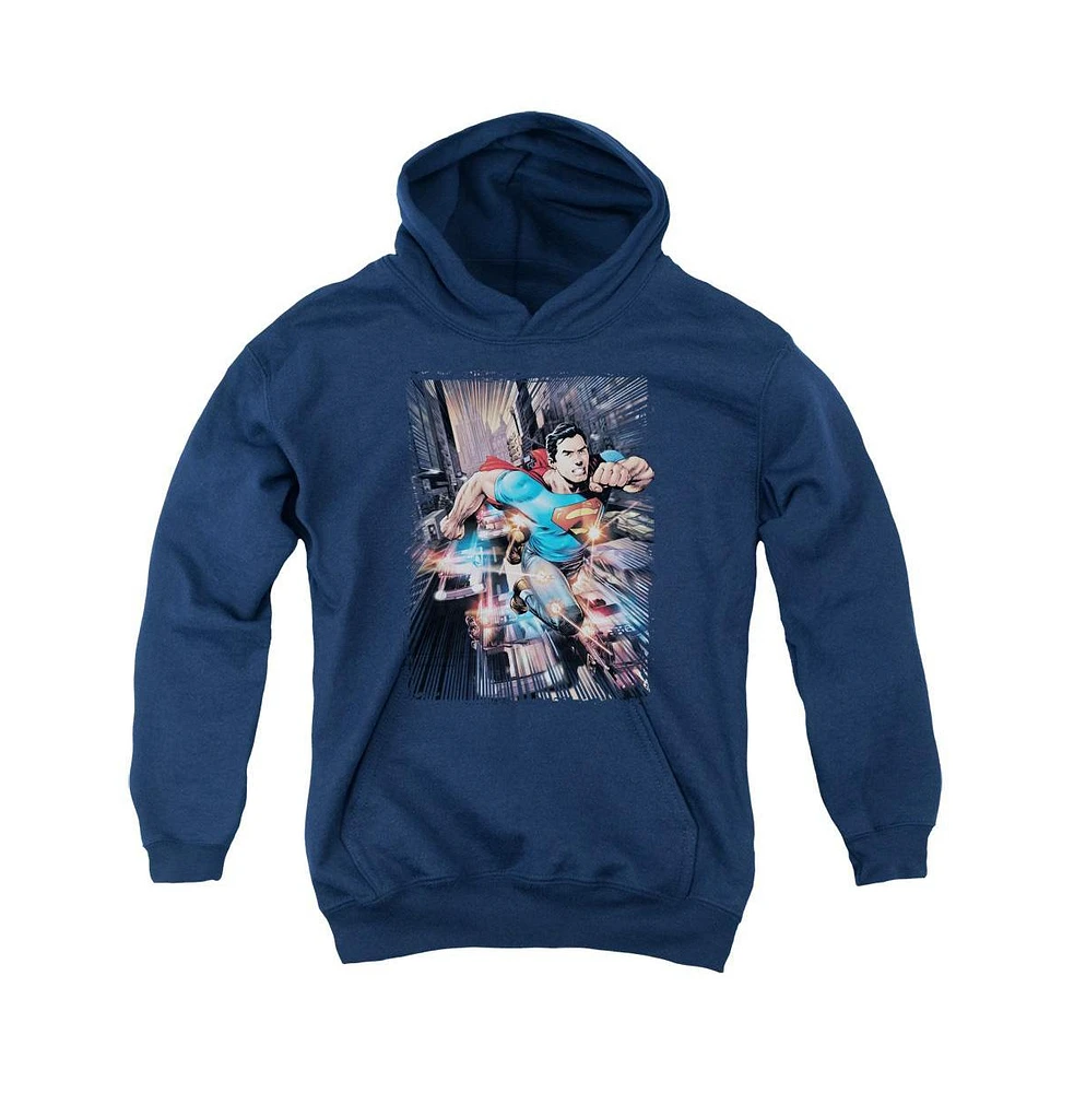 Superman Boys Youth Action Comics 1 Pull Over Hoodie / Hooded Sweatshirt