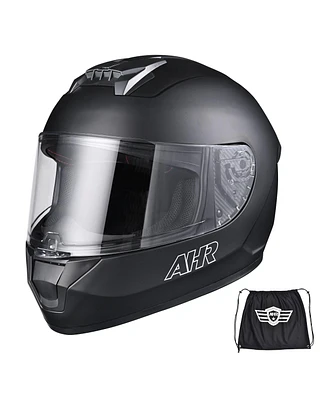 Ahr Run-F3 Full Face Motorcycle Helmet Adult Dot Removable Liner Street Bike