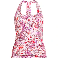 Lands' End Women's Chlorine Resistant Square Neck Halter Tankini Swimsuit Top