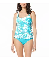 Beach House Women's Swim Brandy Textured Tankini Top with Blouson Silhouette