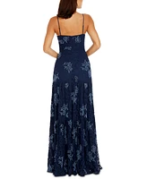 Dress the Population Women's Tess Embellished Lace Gown